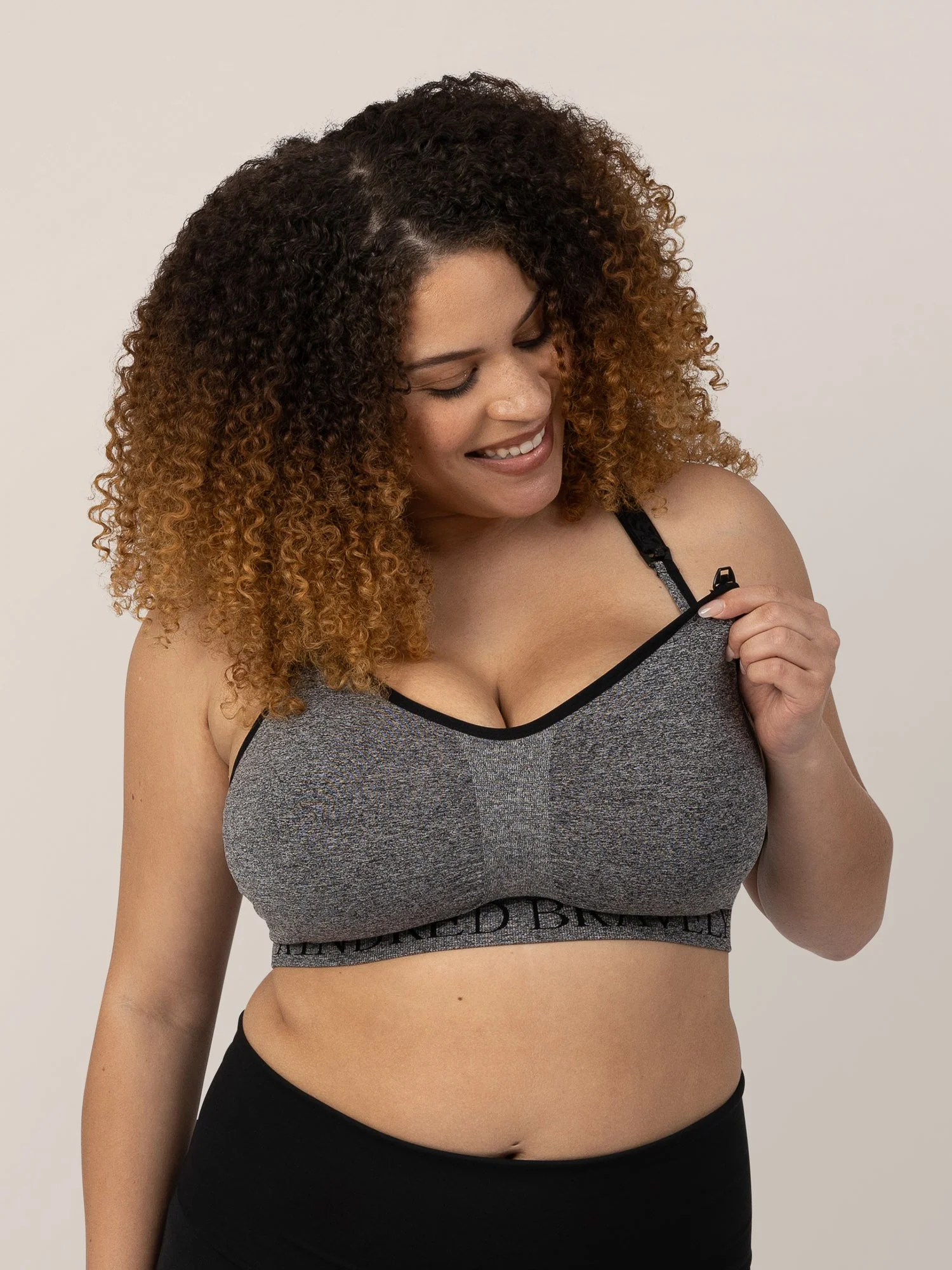 Sublime® Nursing Sports Bra | Heather Grey - Image 4
