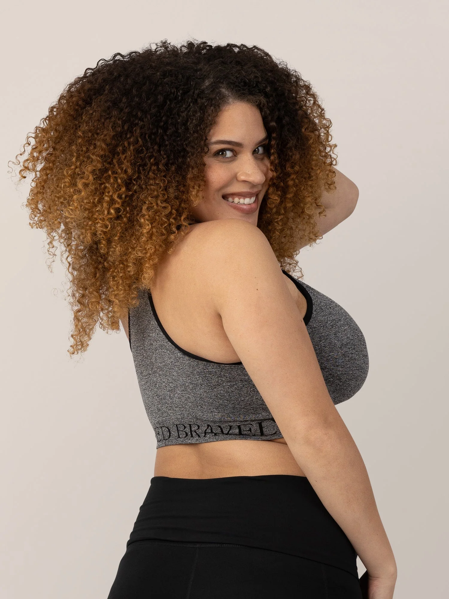 Sublime® Nursing Sports Bra | Heather Grey - Image 5